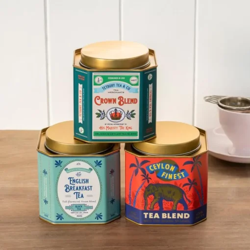 Metal tea caddy - Crown Blend