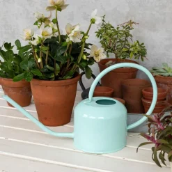 Metal watering can (1 L) - Sky blue