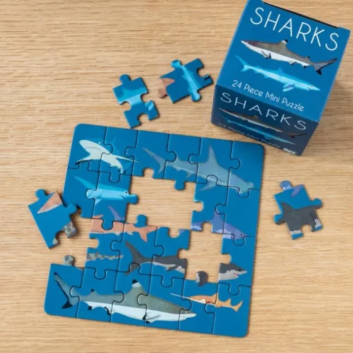 Mini jigsaw puzzle - Sharks
