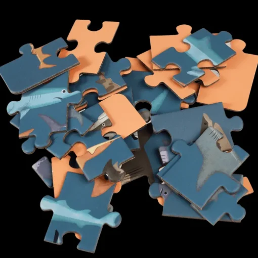 Mini jigsaw puzzle - Sharks