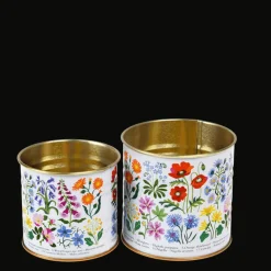 Mini storage tins (set of 2) - Wild Flowers