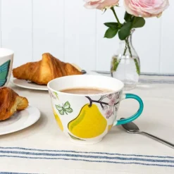 New bone china mug 550ml - Pear