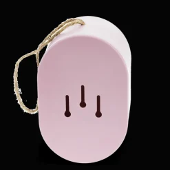 Oval bamboo fibre birdhouse - Pink