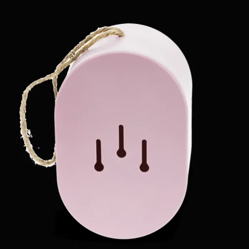 Oval bamboo fibre birdhouse - Pink
