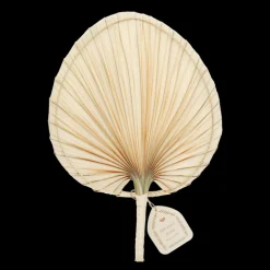 Palm leaf hand fan
