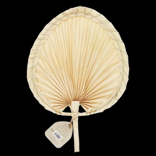 Palm leaf hand fan