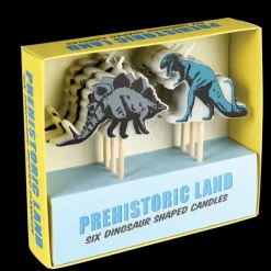 Party cake candles (set of 6) - Prehistoric Land