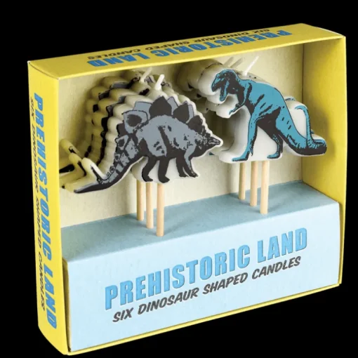 Party cake candles (set of 6) - Prehistoric Land
