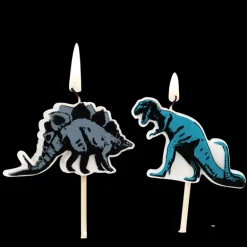 Party cake candles (set of 6) - Prehistoric Land