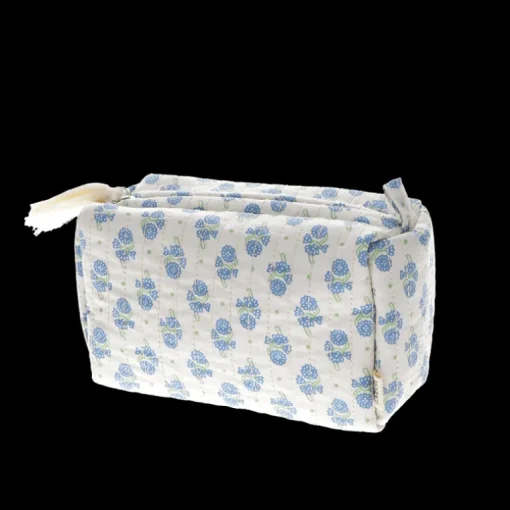 Quilted makeup bag - Cornflower