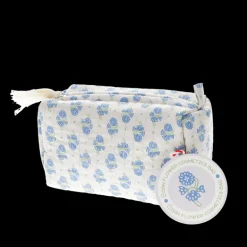 Quilted makeup bag - Cornflower