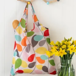 Recycled foldaway shopper bag - Vintage Ivy