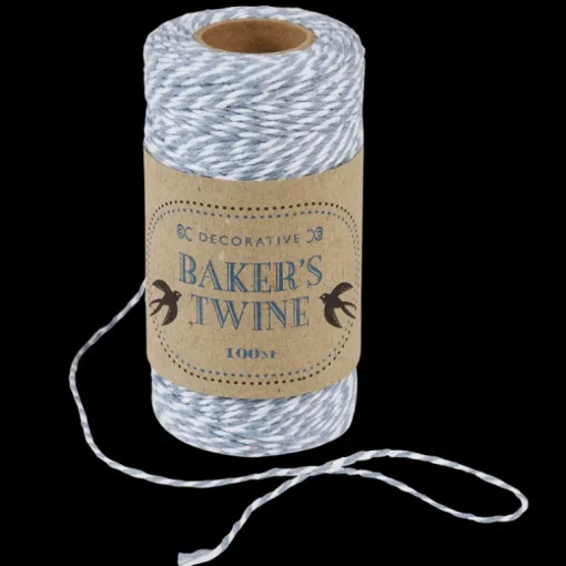 Roll of twine (100m) - Blue and white