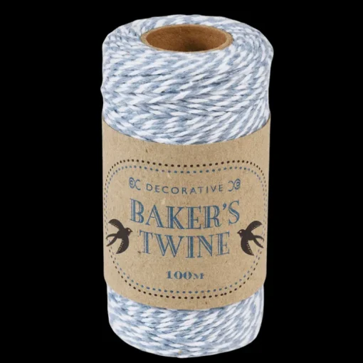 Roll of twine (100m) - Blue and white
