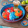 Round metal serving tray - Cerveza Española