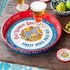 Round metal serving tray - Old Leopard Brewery