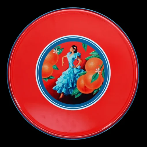 Round metal serving tray - Cerveza Española