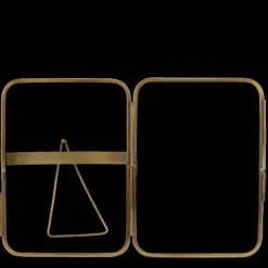 Rounded standing brass frame 13x18cm