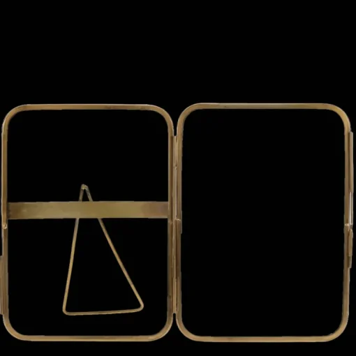 Rounded standing brass frame 13x18cm