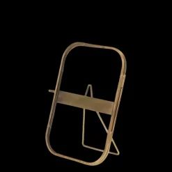 Rounded standing brass frame 10x15cm