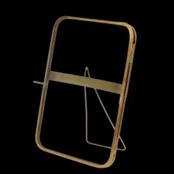 Rounded standing brass frame 13x18cm