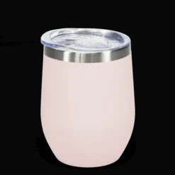Rubber coated travel cup 350ml - Pink