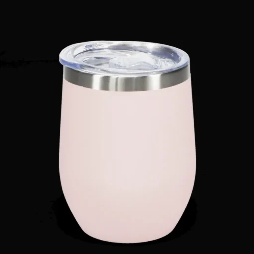 Rubber coated travel cup 350ml - Pink