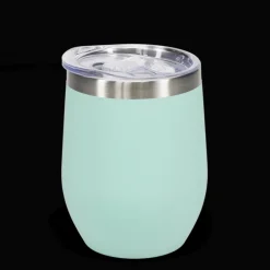 Rubber coated travel cup 350ml - Eggshell blue