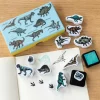 Set of mini stamps - Prehistoric Land