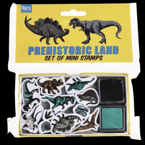 Set of mini stamps - Prehistoric Land