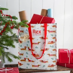 Shopping bag - Festive Sausage Dog