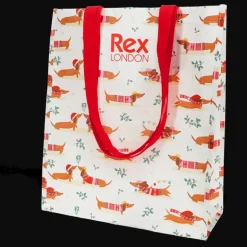 Shopping bag - Festive Sausage Dog