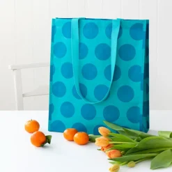 Shopping bag - Spotlight blue on turquoise