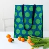Shopping bag - Spotlight green on blue