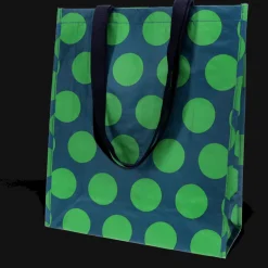 Shopping bag - Spotlight green on blue