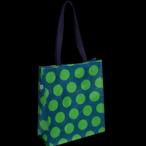 Shopping bag - Spotlight green on blue