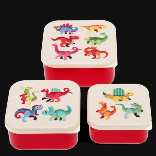 Snack boxes (set of 3) - Baby Dinos