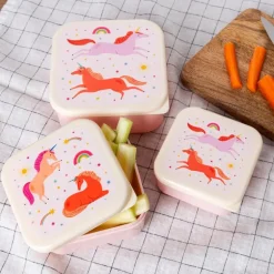 Snack boxes (set of 3) - Unicorn