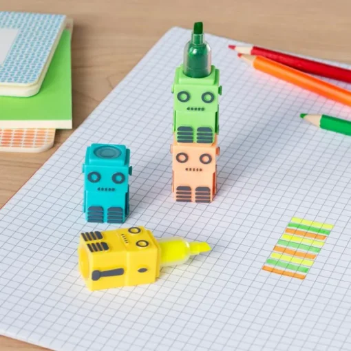 Stackable highlighters set - Robot