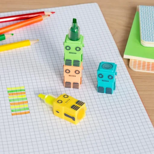 Stackable highlighters set - Robot
