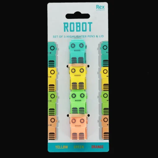 Stackable highlighters set - Robot