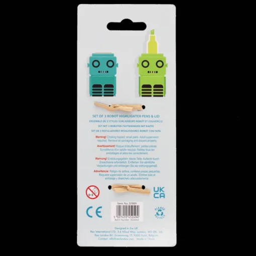 Stackable highlighters set - Robot