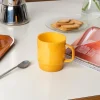 Stacking glass coffee cup 280ml - Light topaz