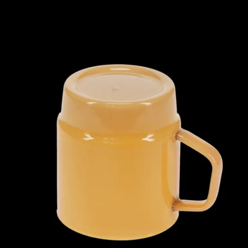 Stacking glass coffee cup 280ml - Light topaz