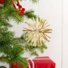 Straw star decoration (8cm)
