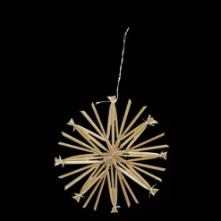 Straw star decoration (8cm)