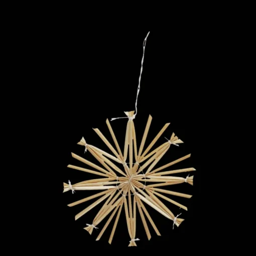 Straw star decoration (8cm)