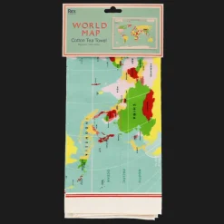 Tea towel - World Map