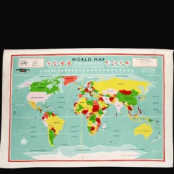 Tea towel - World Map