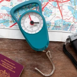 Travel scales with tape measure - Petrol blue